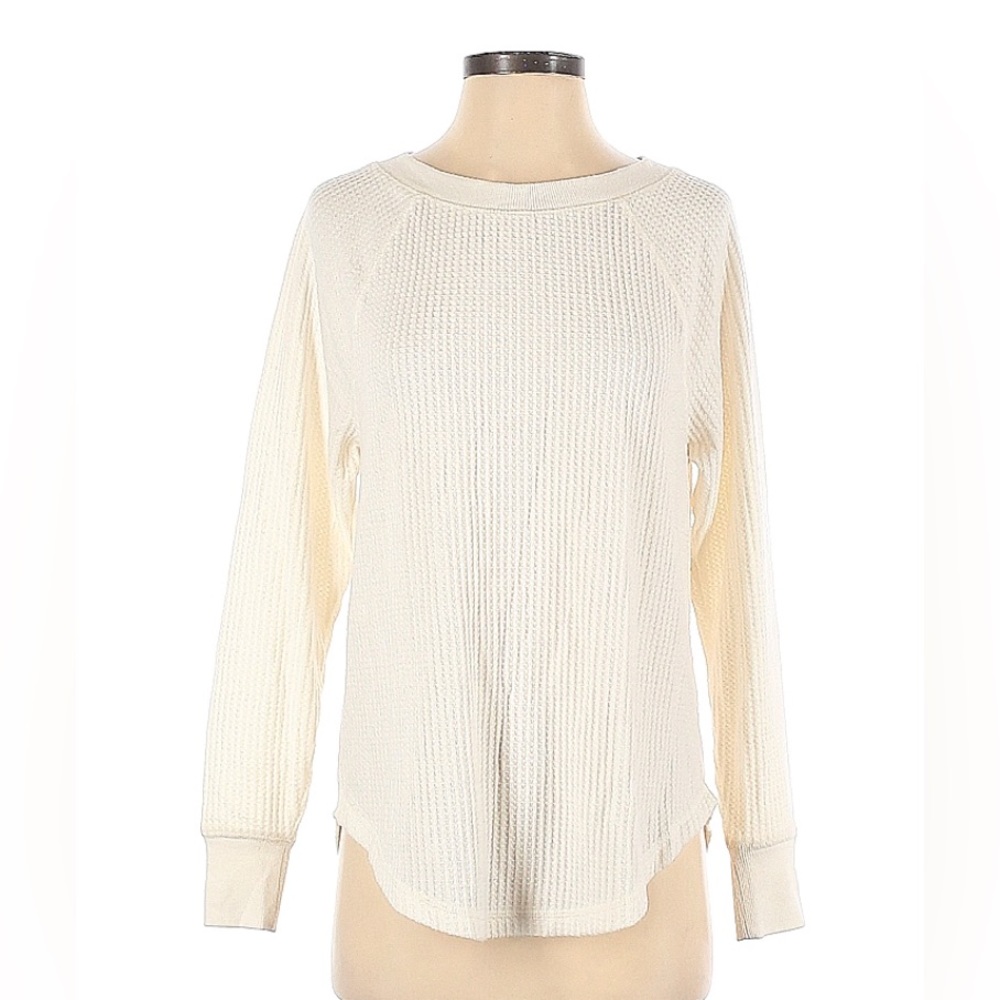 Ann Taylor Loft extra soft light waffle shirt M